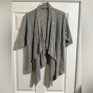 Eileen Fisher Gray Open Cardigan - Medium - NWOT